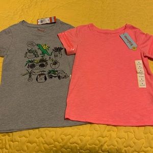 2 Cat & Jack Girls Size Small S 6 6X New NWT Shirts
